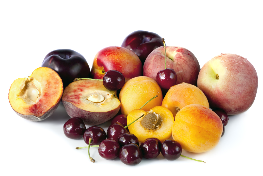 Абрикосы, сливы, персики, вишня и др. косточковые фрукты умеренного климата
